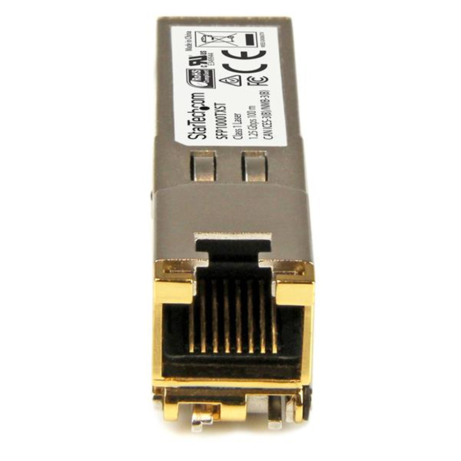 StarTech.com SFP1000TXST MSA Uncoded Compatible SFP Module - 1000BASE-TX - SFP to RJ45 Cat6/Cat5e - 1GE Gigabit Ethernet SFP - RJ-45 100m
