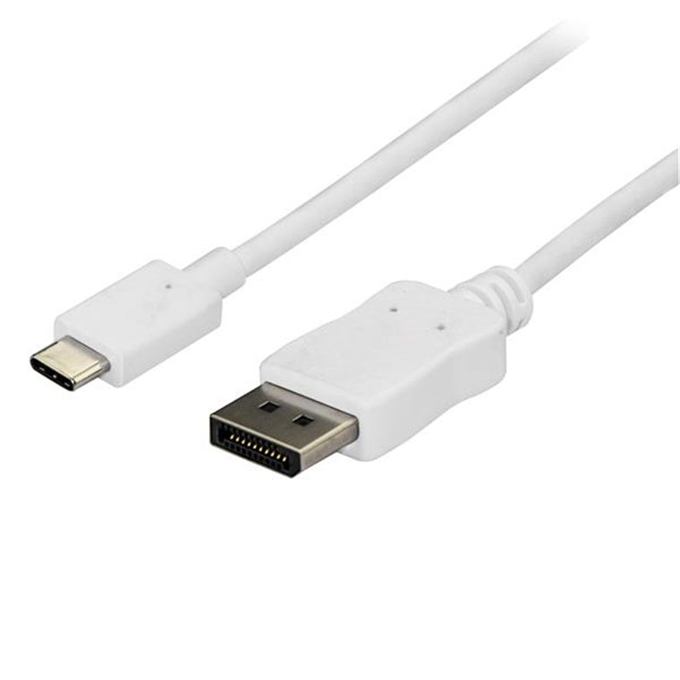 StarTech.com  CDP2DPMM6W 4K 60Hz - HBR2 USB-C to DisplayPort Cable - 1.8m (6ft) - White