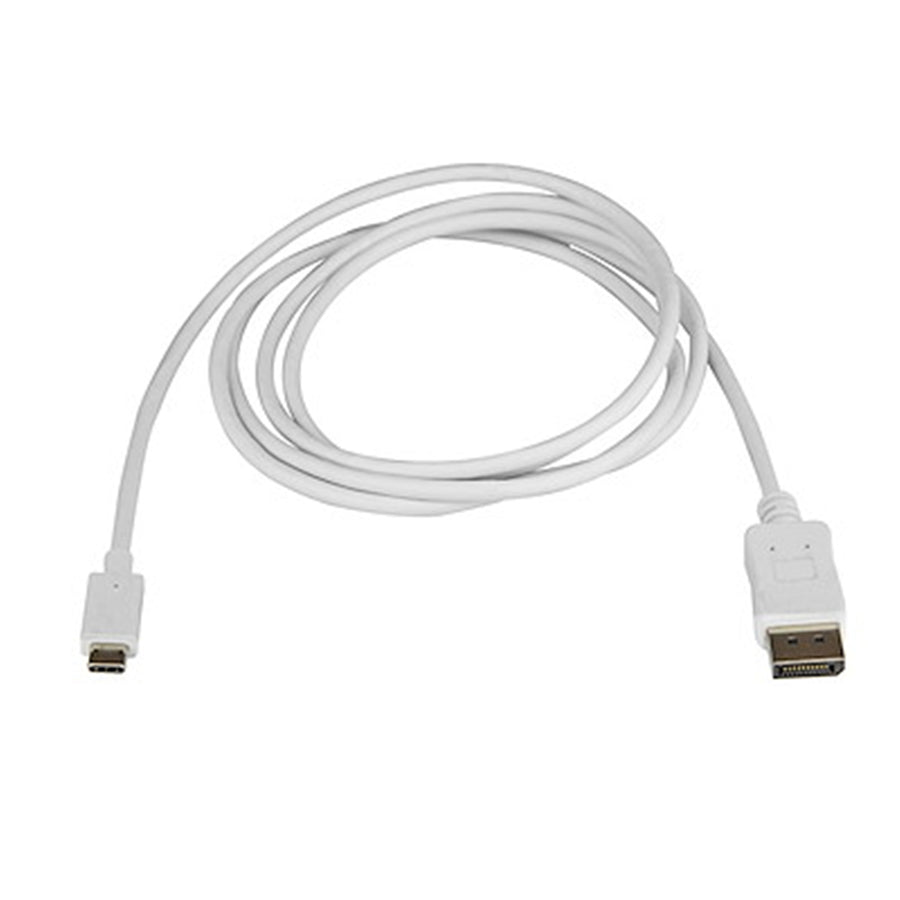 StarTech.com  CDP2DPMM6W 4K 60Hz - HBR2 USB-C to DisplayPort Cable - 1.8m (6ft) - White