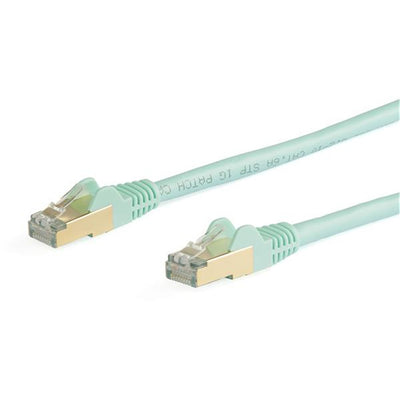 StarTech.com 6ASPAT10MAQ Cat6A Ethernet Cable - 10m - Aqua