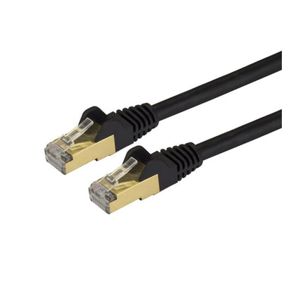 StarTech.com 6ASPAT10MBK - Cable - Black CAT6a Ethernet Cable 10m