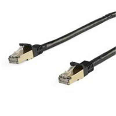 StarTech.com 6ASPAT7MBK - Cable - Black CAT6a Ethernet Cable 7m