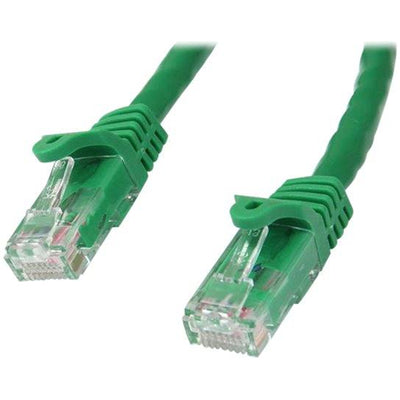 StarTech.com N6PATC750CMGN Cat6 - 10GbE - 100W PoE Ethernet Cable - 7.5m - Green Gigabit Ethernet Wire / 650MHz 100W PoE RJ45 UTP Network / Patch Cord Snagless with Strain Relief Fluke Tested / Wiri
