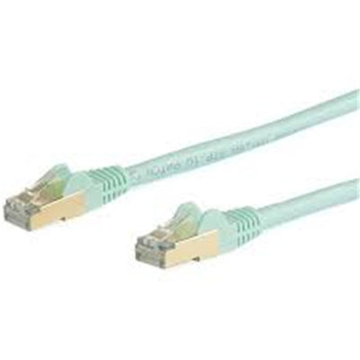 StarTech.com 6ASPAT5MAQ - Cable - Aqua CAT6a Ethernet Cable 5m