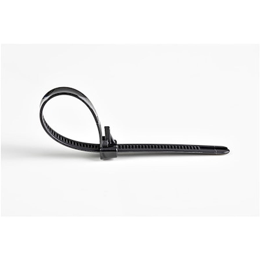 StarTech.com CBMZTRB10BK Wiederverwendbare Kabelbinder – 25 cm – Schwarz – 100 Stück