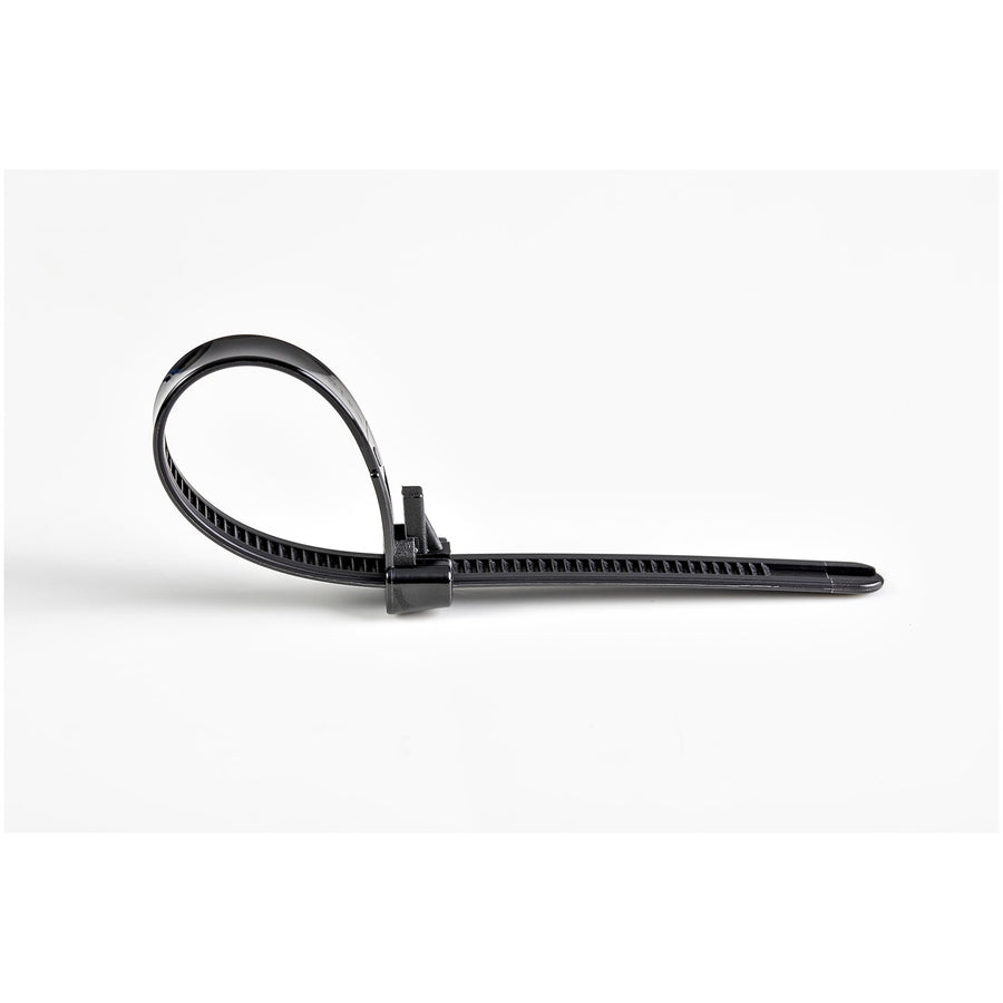 StarTech.com CBMZTRB5BK Wiederverwendbare Kabelbinder - 12cm - Schwarz - 100 Stück