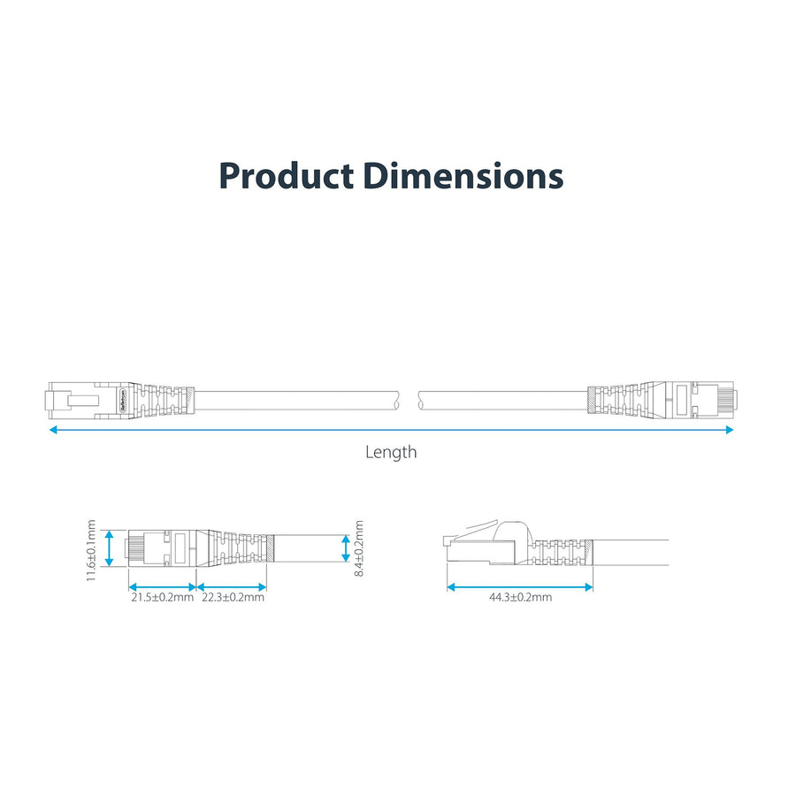 StarTech.com NLWH-2M-CAT8-PATCH