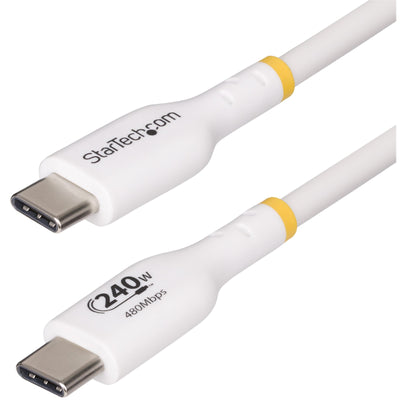 StarTech.com  USB2EPR2MW USB-C - 240W USB-C Cable - 2m - White