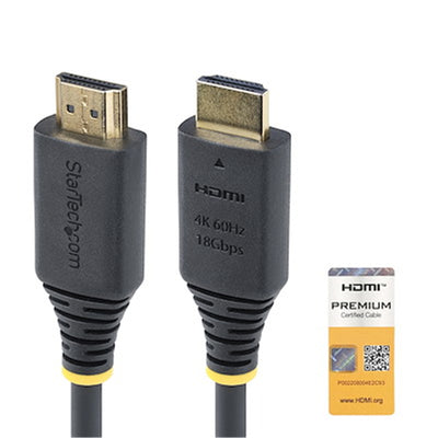 StarTech.com HDMI2-CABLE-4K60-1M - 1m Premium Certified HDMI Cable 4K60