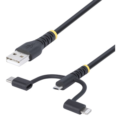 StarTech.com RLTCUB1MBK - 1m Rugged USB Multi Charging Cable