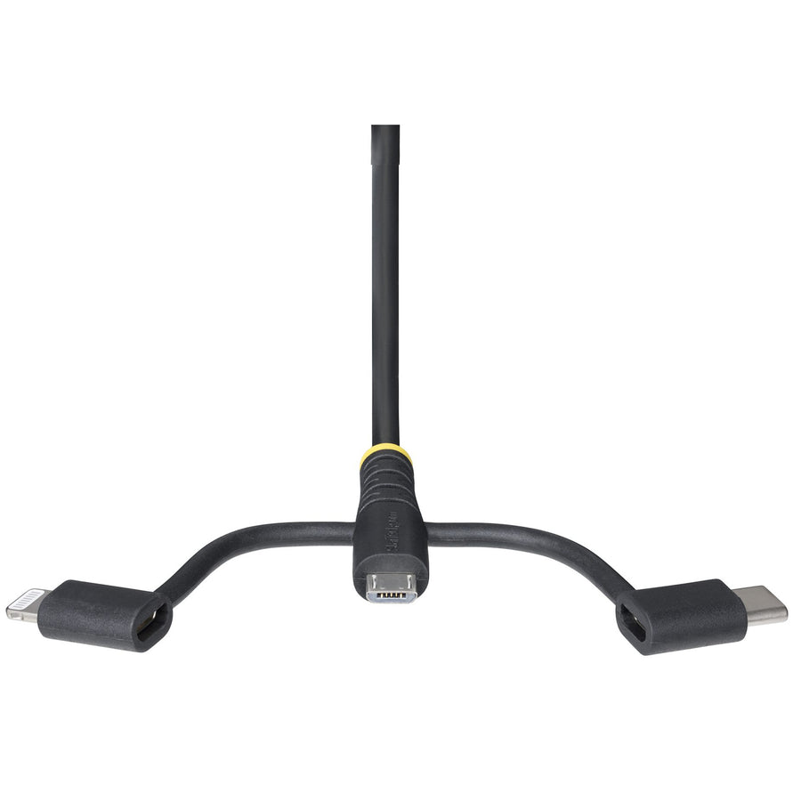 StarTech.com  RLTCUB1MBK USB 2.0 - 480Mbps USB-A to USB-C/Lightning Cable - 1m - Black