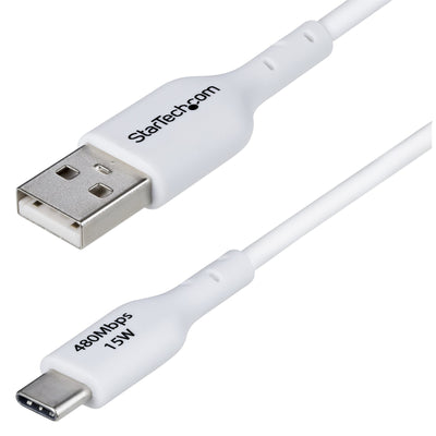 StarTech.com  USB2AC1MNCWHE USB 2.0 - 480Mbps USB-A to USB-C Cable - 1m - White