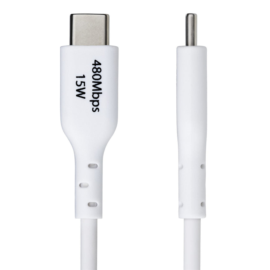 StarTech.com  USB2AC1MNCWHE USB 2.0 - 480Mbps USB-A to USB-C Cable - 1m - White