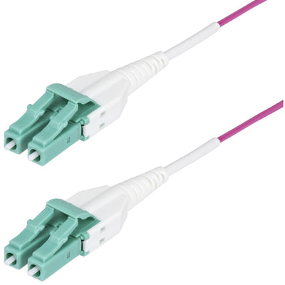 StarTech.com OM4RLCLC1M - 1m LC/UPC OM4 Fiber Cable OFNR Riser
