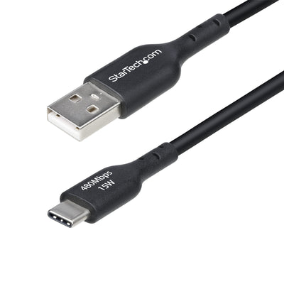 StarTech.com USB2AC15CMBK 15cm USB-A to USB-C Charging Cable