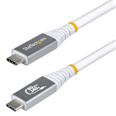 StarTech.com CC50CM80GUSB4CABLEW - 50cm USB4 Cable USB-IF Certified USB-C