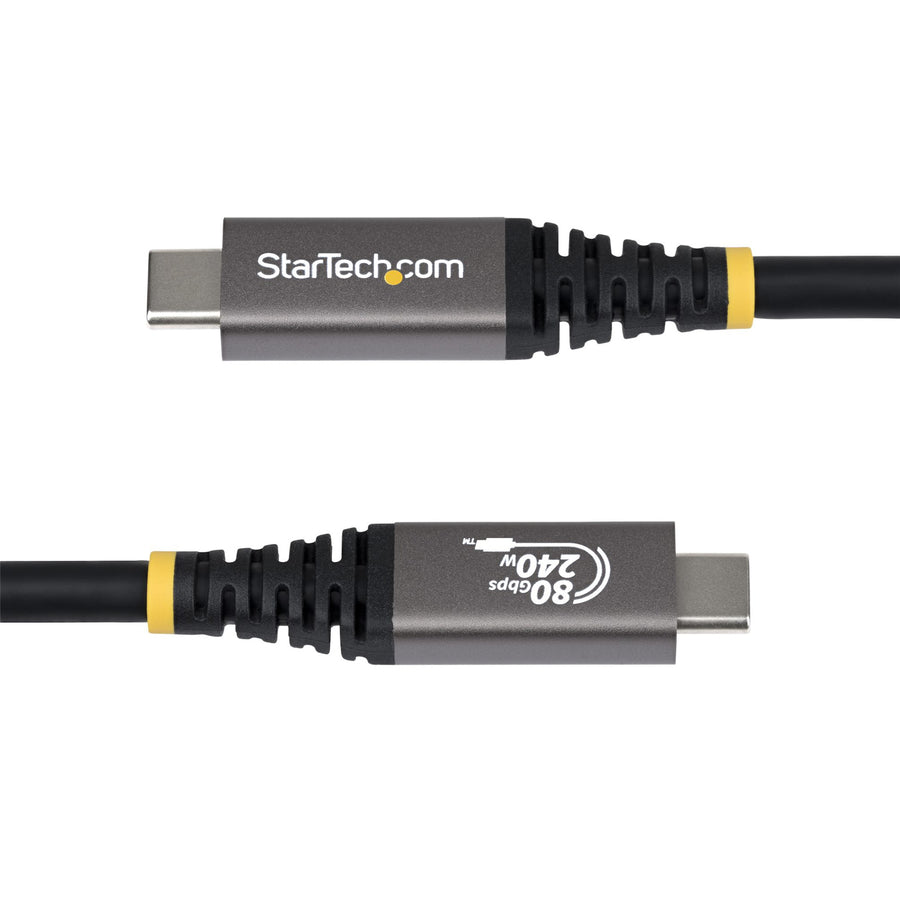 StarTech.com CC150CM80GUSB4CABLE 1.5m USB4 Cable USB-IF Certified USB-C