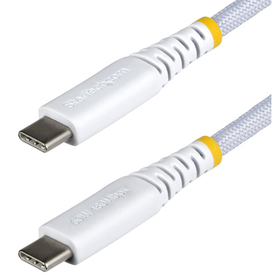 StarTech.com USB2CC15CMNCBRWH - 15 cm geflochtenes USB-C Ladekabel