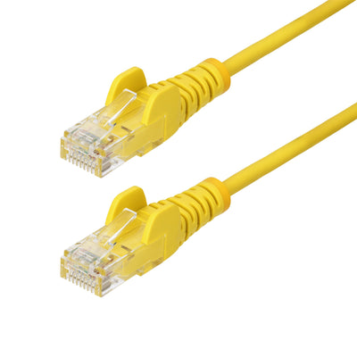 StarTech.com N6PAT25CMYLS - 25cm Yellow Slim CAT6 Ethernet Cable