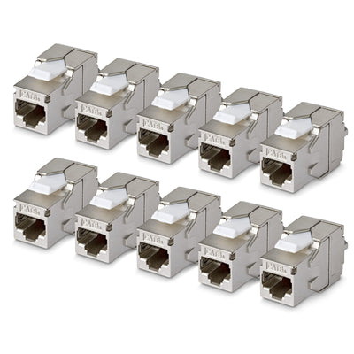 StarTech.com C6AKEYTLSTP18010PK Cat6a Keystone Jack 10-Pack 180-Deg