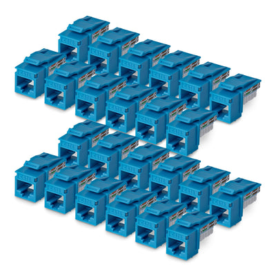 StarTech.com C6KEY110BL24PK Cat6 Keystone Jack 24-Pack 90-Deg 110