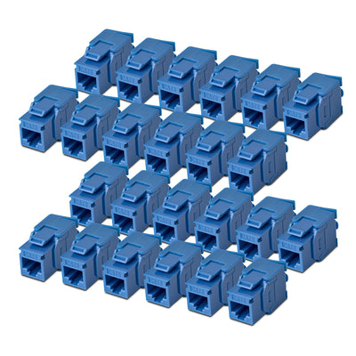 StarTech.com C6KEYTL180BL24PK Cat6 Keystone Jack 24-Pack 180-Deg