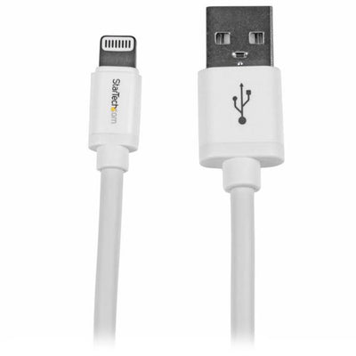 StarTech.com USBLT2MW – 2 m weißes 8-poliges Lightning-auf-USB-Kabel