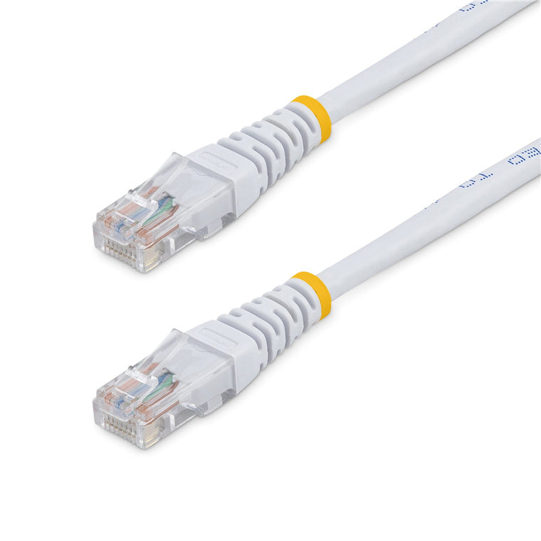 StarTech.com Cat5e Ethernet-Kabel M45PAT15MWH – 15 m – Weiß