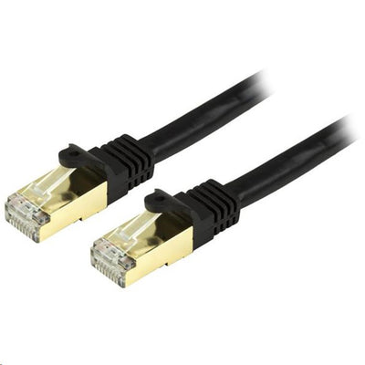 StarTech.com C6ASPAT1BK - 1 FT SHIELDED CAT6A PATCH CABLE - BLACK