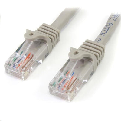 StarTech.com 45PAT1MGR - 1m Gray Snagless UTP Cat5e Patch Cable