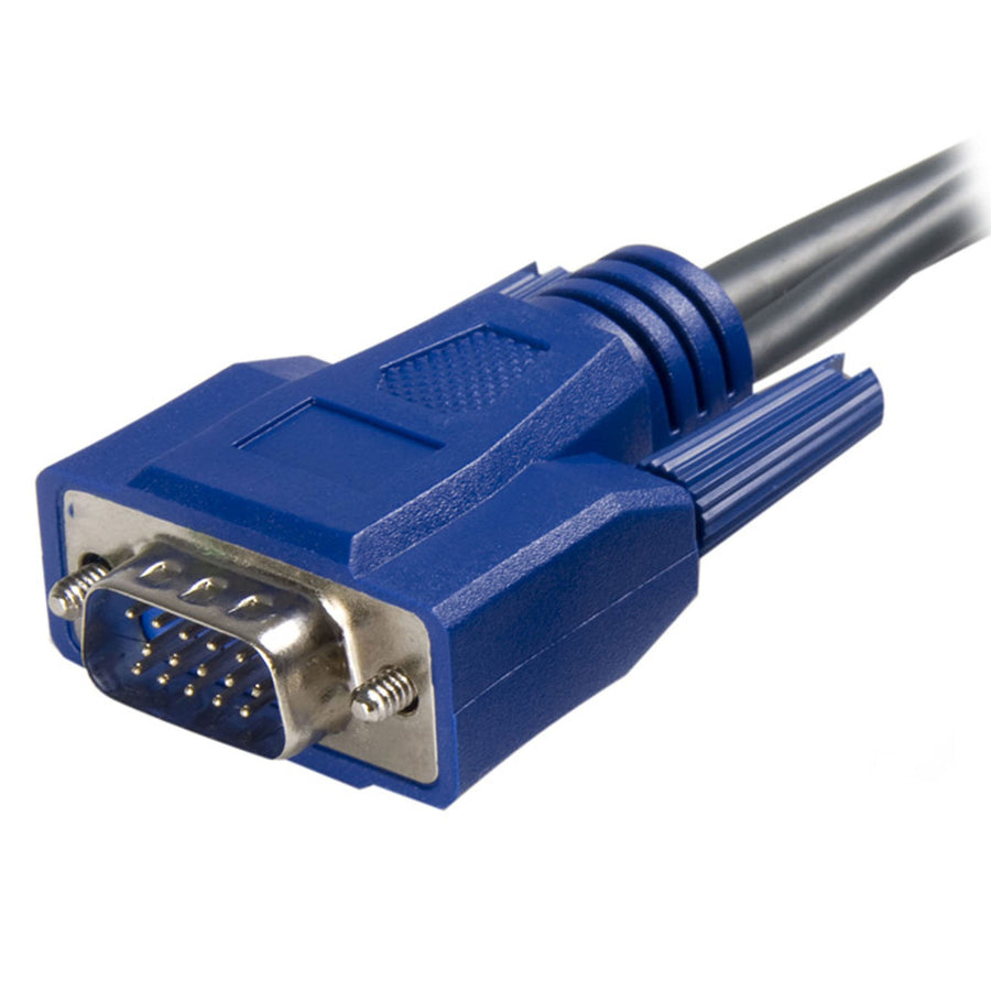 StarTech.com SVUSBVGA6 Ultradünnes USB-VGA-2-in-1-KVM-Kabel – 1,8 m