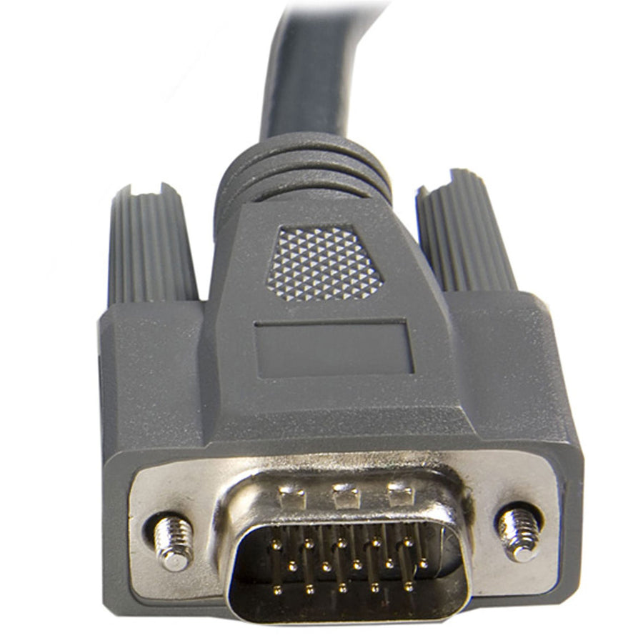 StarTech.com SVUSBVGA6 Ultradünnes USB-VGA-2-in-1-KVM-Kabel – 1,8 m