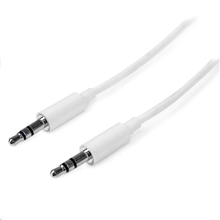 StarTech.com  MU1MMMSWH 3.5mm Stereo Audio Cable - 1m - White