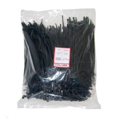 CABLE-TIE250B - Dynamix 250mm x 4.8mm Cable Tie 1000pk