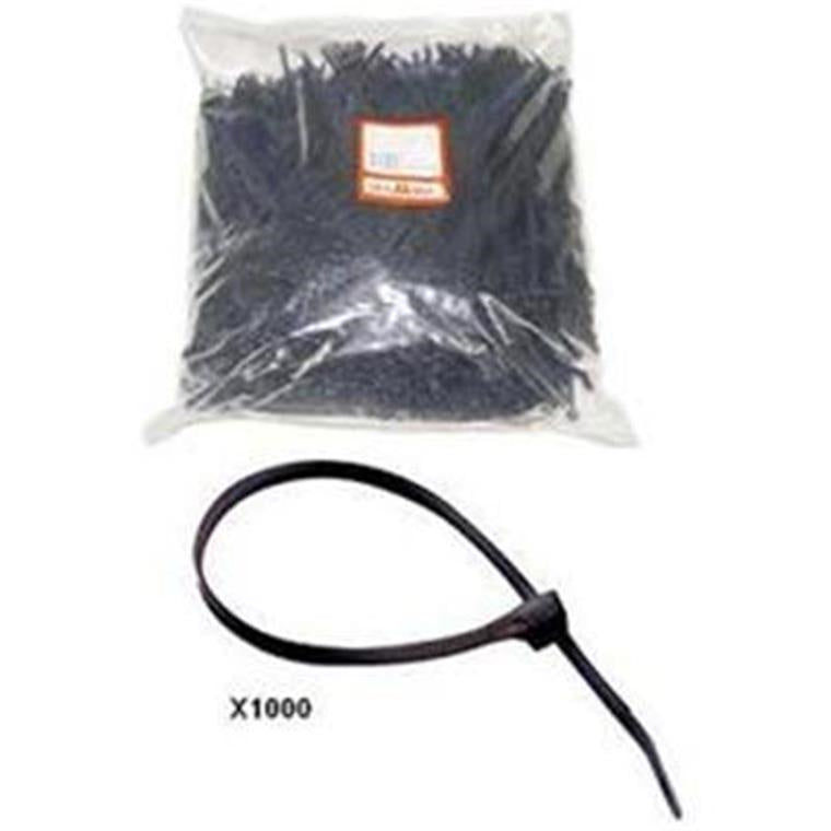 CABLE-TIE250B - Dynamix 250mm x 4.8mm Cable Tie 1000pk
