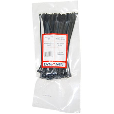 DYNAMIX CAB150B - Kabelbinder 150mm x 2.5mm 100 Stk.