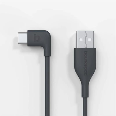 Bouncepad BP-CABCA2 USB-C to USB-A Cable - 2m - Black Right Angled