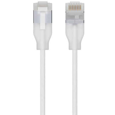 Ubiquiti UACC-CABLE-PATCH-EL-C6A-0.3M-W - UniFi Cat6A braided patch cable with tra