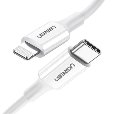 UG-10493 - Ugreen Lightning To Type-C 2.0 Male Cable White 1M
