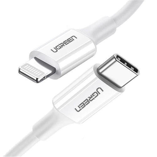 UGREEN UG-10493 USB 2.0 Lightning to USB-C Cable - White