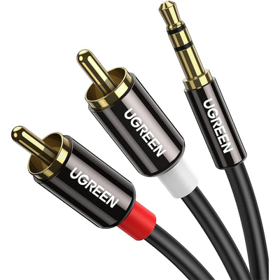 UGREEN  UG-10584 3.5mm to 2x RCA Audio Splitter Cable - 2m