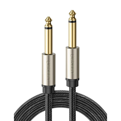 UG-10638 - UGREEN 6.5 Male to Male Stereo Auxiliary Aux Audio Cable 2m (Gray)
