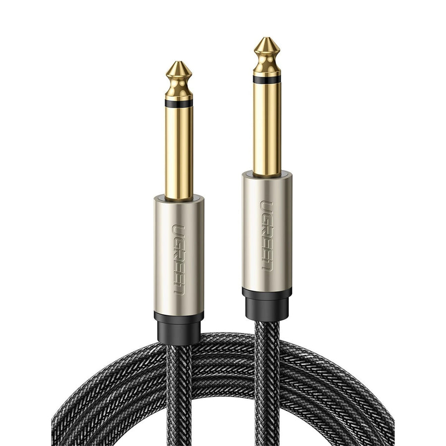 UG-10638 - UGREEN 6.5 Male to Male Stereo Auxiliary Aux Audio Cable 2m (Gray)