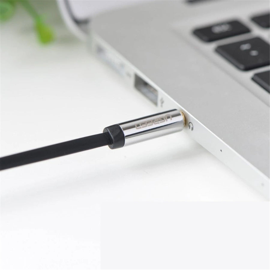 UG-10729 - Ugreen 3.5 Male To Male Angled Flat Cable 5M