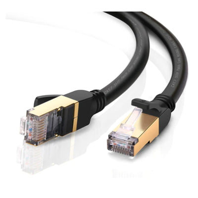 UG-11273 - Ugreen Cat7 F/FTP Round Ethernet Cable Black 10M