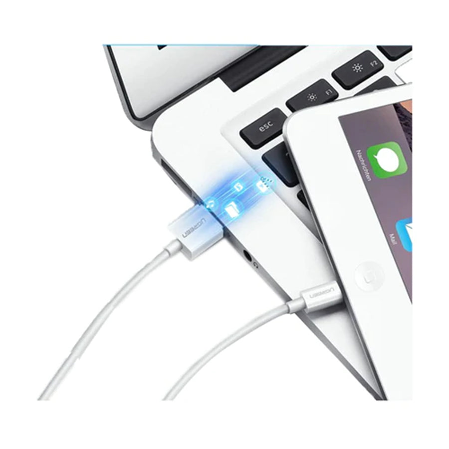 UG-20728 - Ugreen Lightning To USB 2.0 A Male Cable White 1M