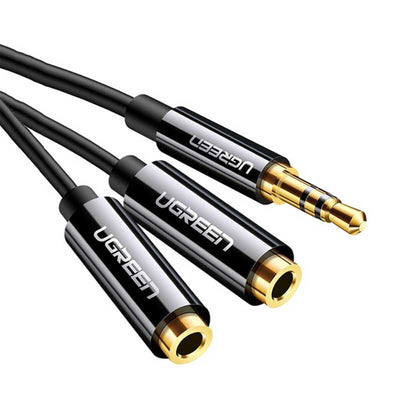 UGREEN  UG-20816 3.5mm Audio Splitter Cable - 25cm - Black