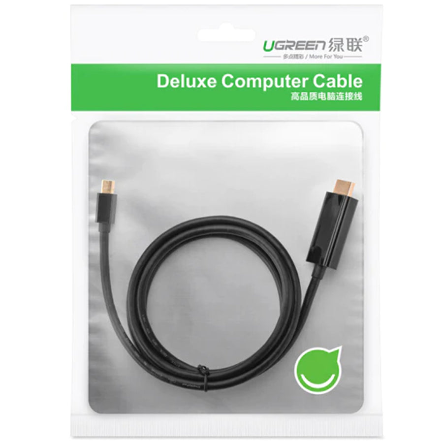 UG-20848 - Ugreen Mini DP To HDMI Cable 4K Black 1.5M