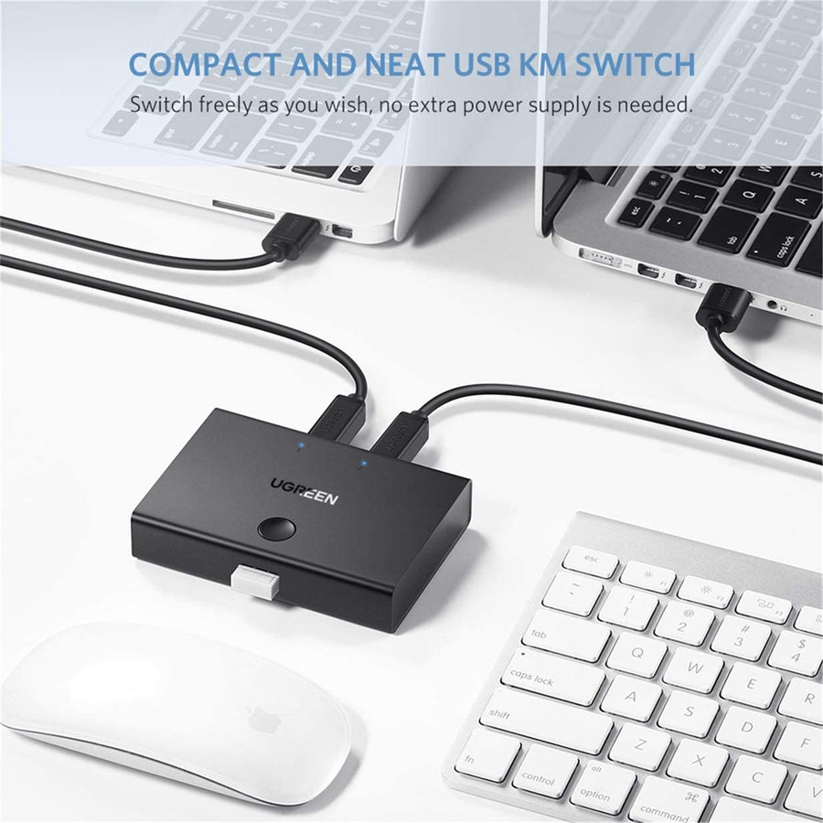 UG-30345 - UGREEN USB 2.0 Sharing Switch 2x1 (Black)