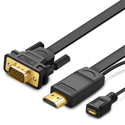 UG-30449 - Ugreen HDMI To VGA Converter Round Cable 1.5M